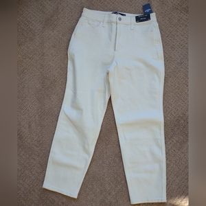 Hollister White Mom Jeans
